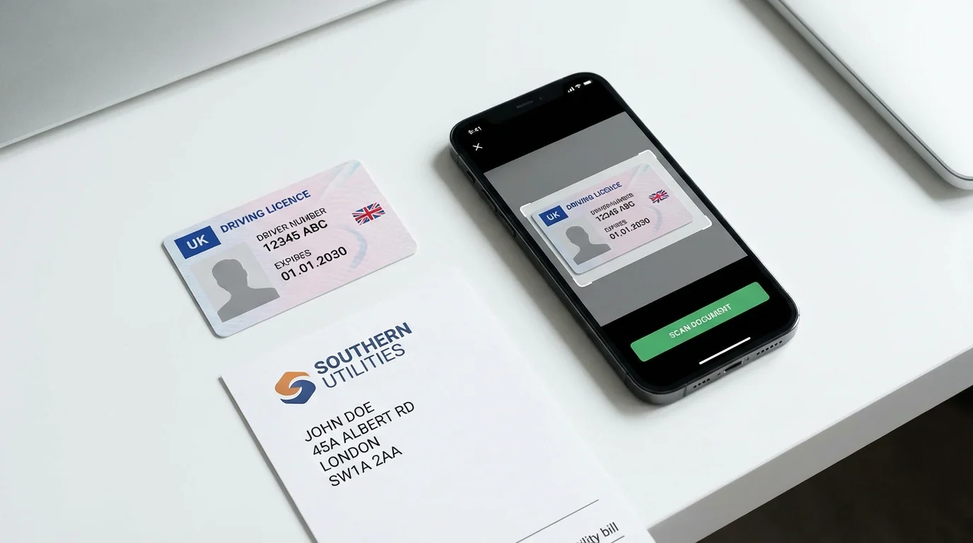 KYC identity verification documents for UK betting site registration